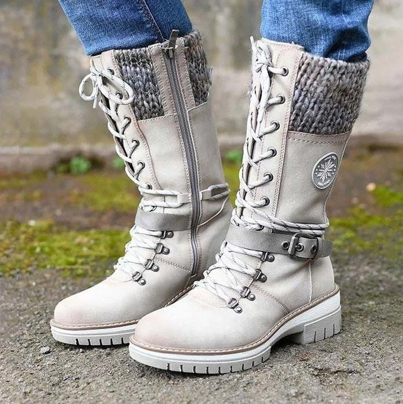 Krohn-e | und stilvolle Damen-Winterstiefel aus Leder