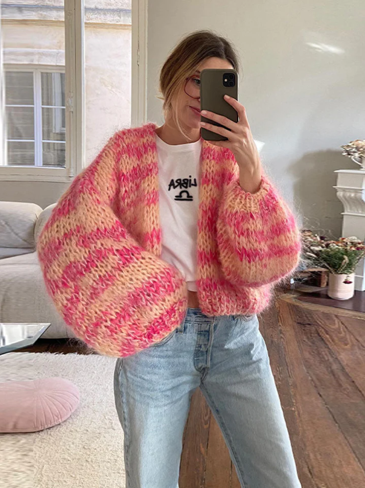 Krohn-e | Übergroße Strickjacke