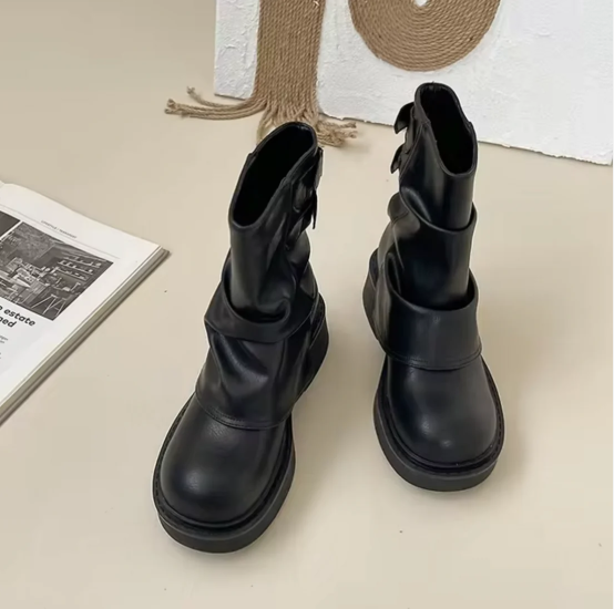 Krohn-e | Slip-On-Stiefel aus Vintage-Leder
