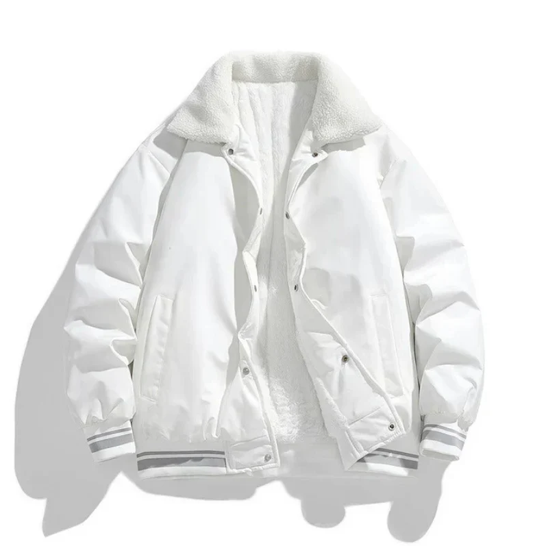 Krohn-e | Warme Winterjacke für Herren mit Sherpa-Kragen