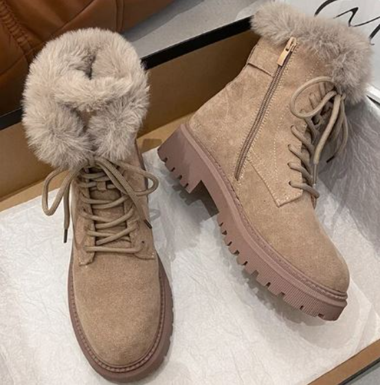 Krohn-e | Rutschfeste warme Schneestiefel mit Reißverschluss
