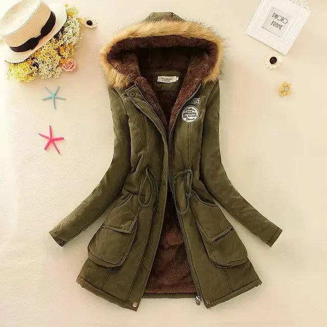 Krohn-e | Gepolsterte Baumwolle Herbst Winter Jacke Slim Fit