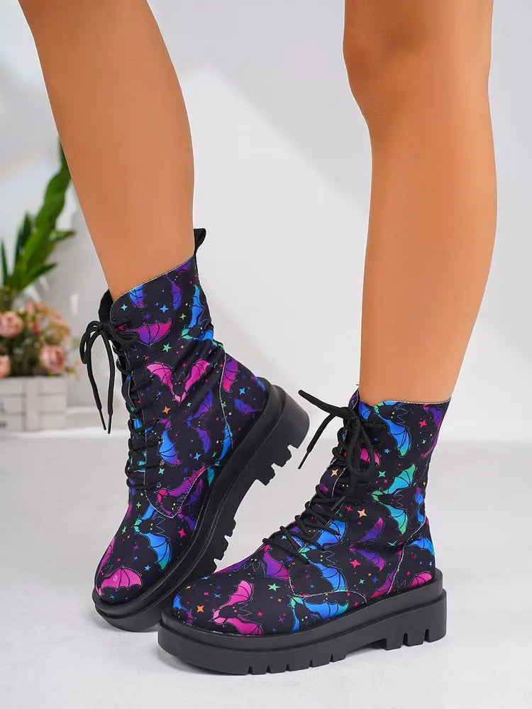 Krohn-e | Damen Freizeit Schnürstiefel