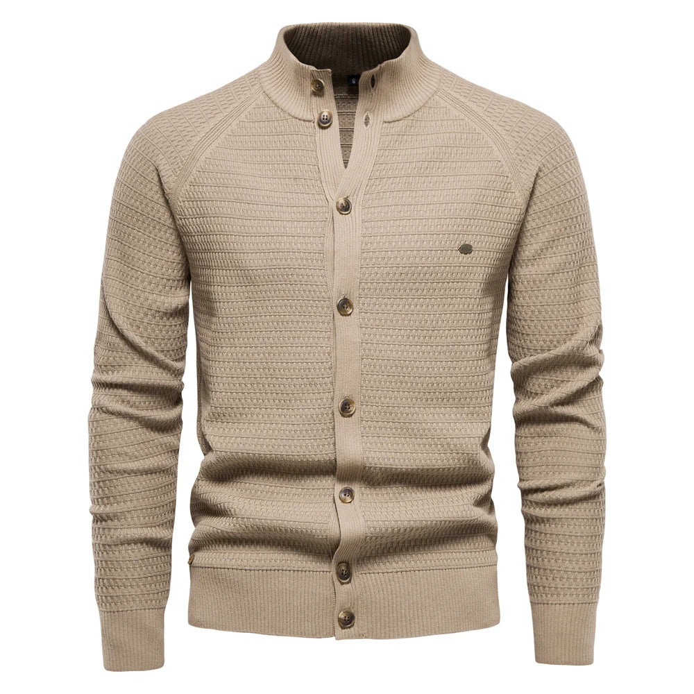 Krohn-e | Strick Cardigan mit Knöpfen Elegant und Komfortabel Perfekt für Layer-look