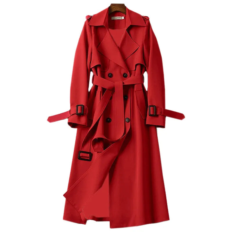 Leota Damen Winter Trenchcoat