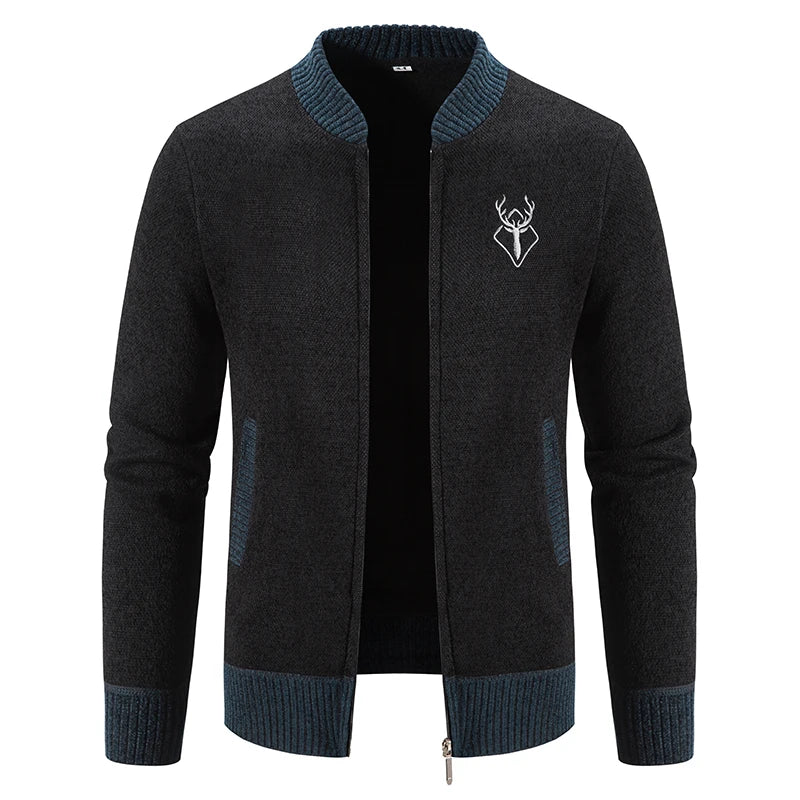 Krohn-e | Lässige Strickjacke für Herren aus hochwertigem Garn