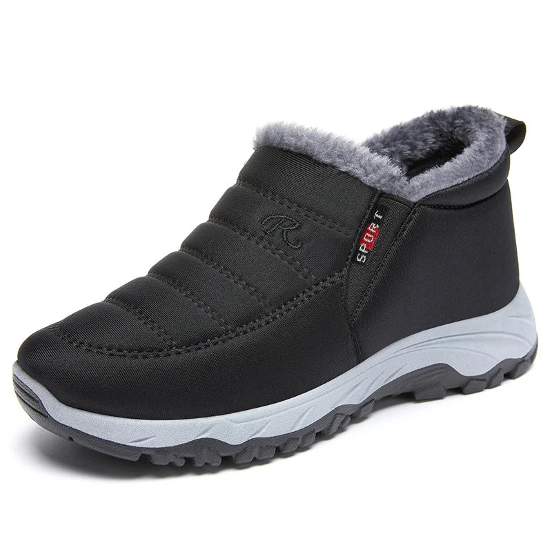 Krohn-e | Winterstiefel – Gequiltet Wasserdicht Slip-On – Kunstpelz-Futter – Knöchelhöhe
