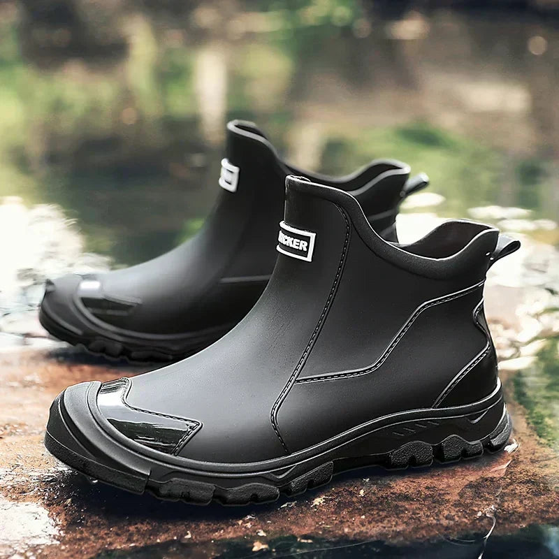 KROHN-E Damen Regenstiefel Wasserdicht Kniehoch