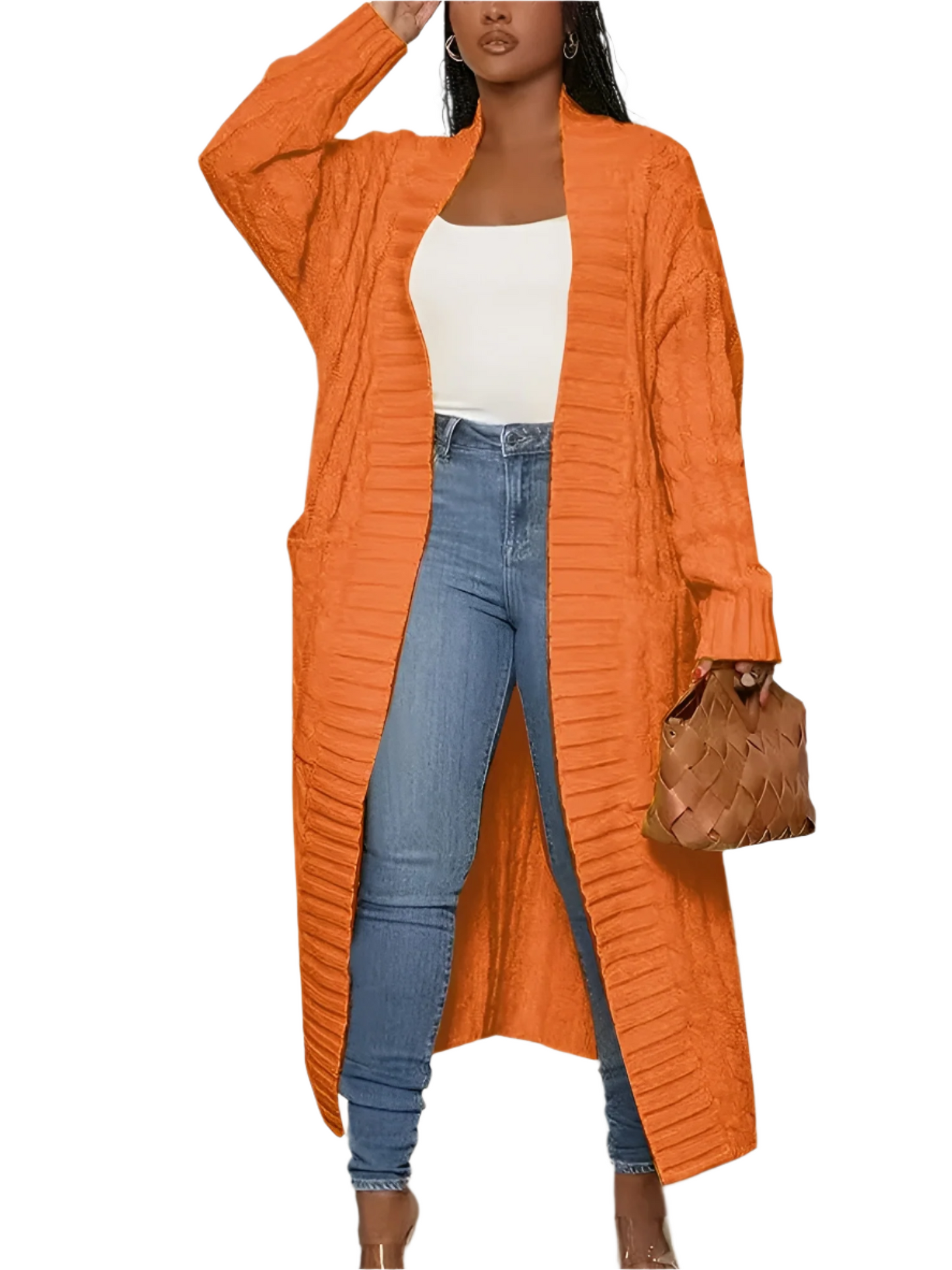 Krohn-e | Gestickte Lange Damenjacke