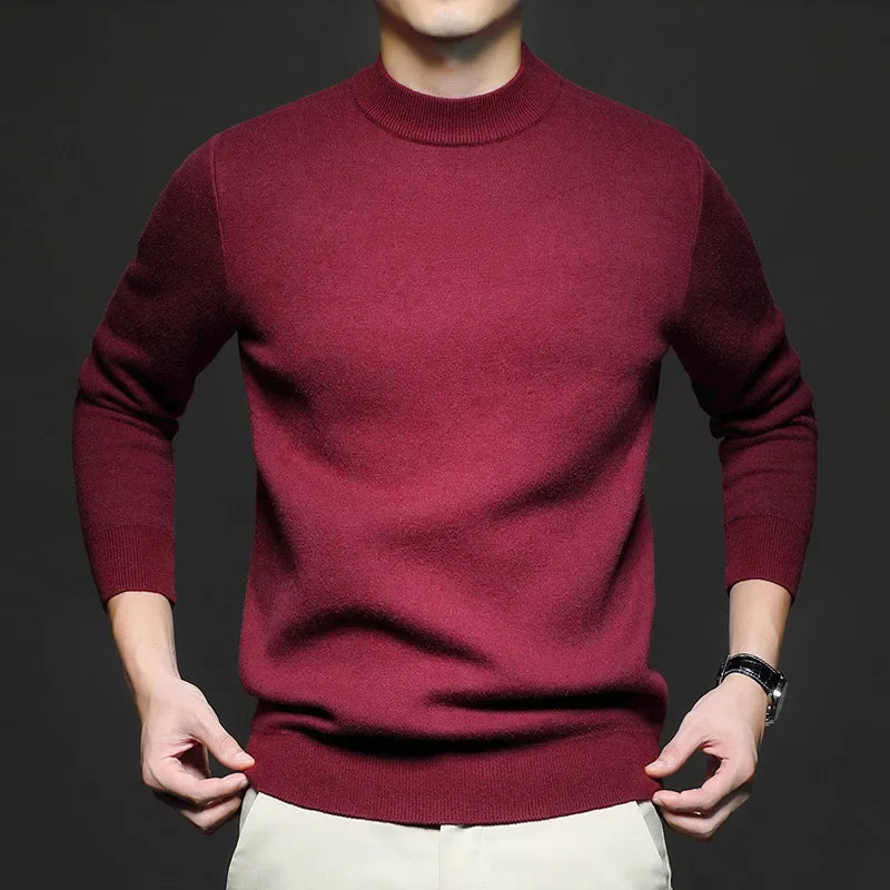 Krohn-e | Klassischer Strickpullover Rundhals Zeitloses und Elegantes Aussehen