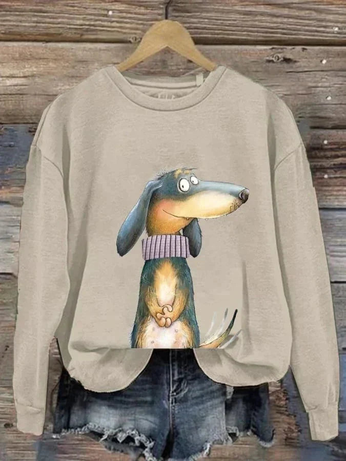 Spielerischer Damen-Hundepulli