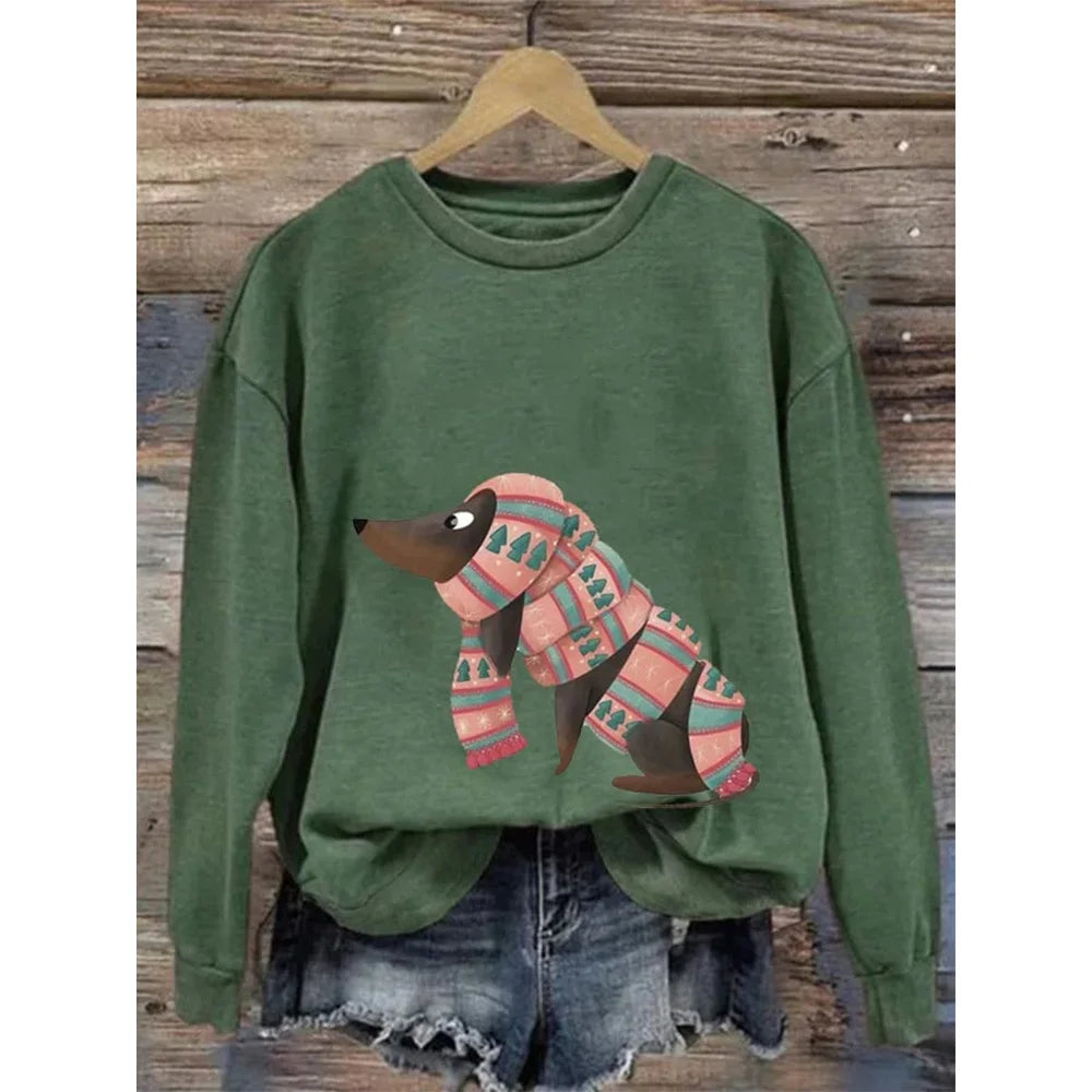 Spielerischer Damen-Hundepulli