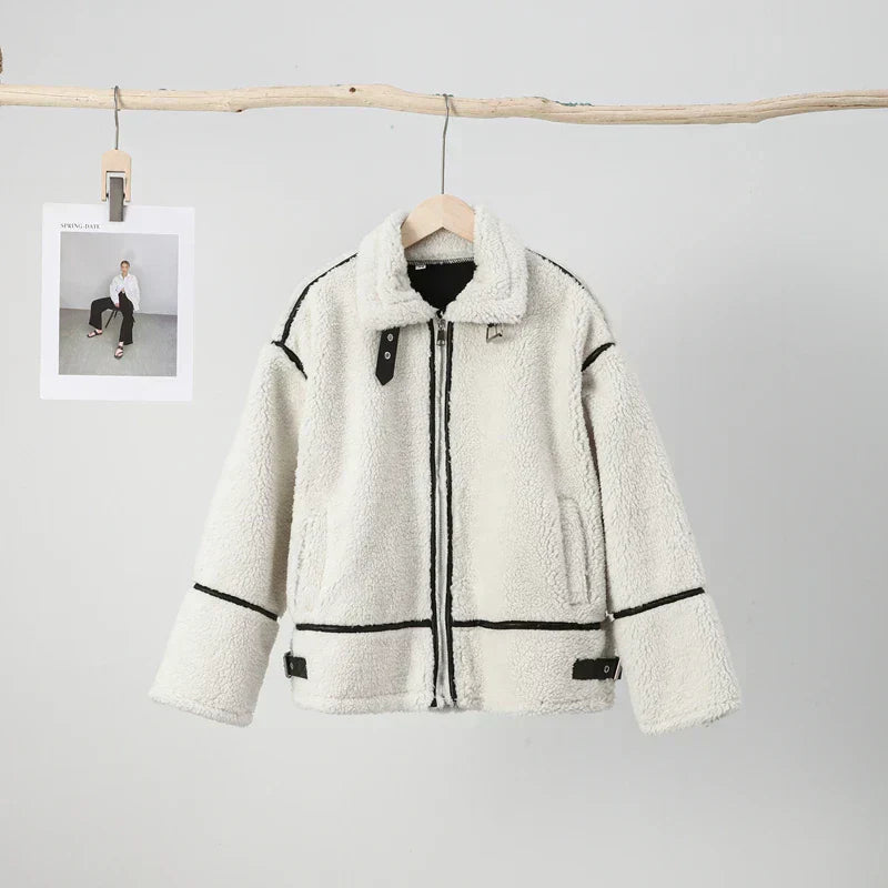 Krohn-e | Lässiger Lambswool Mantel
