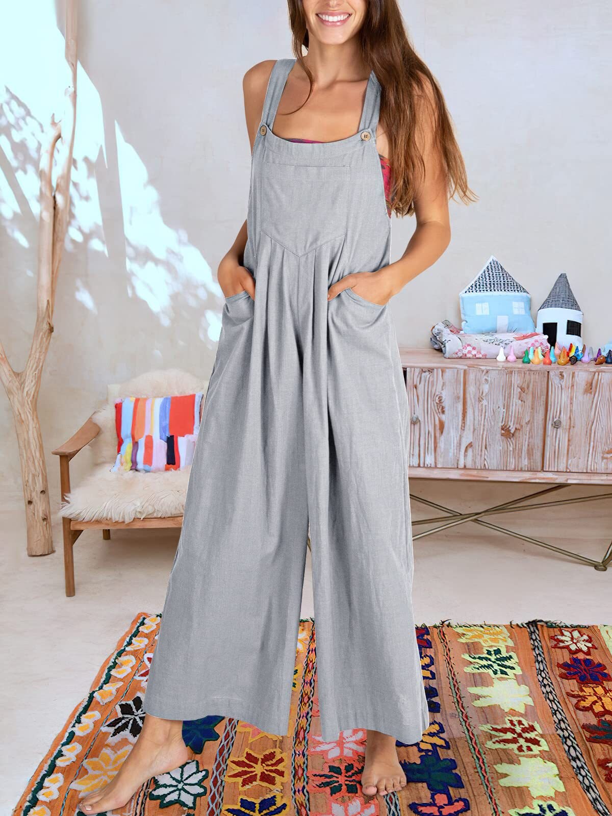 Damenoberteil BEATRIZ - ärmelloser Jumpsuit