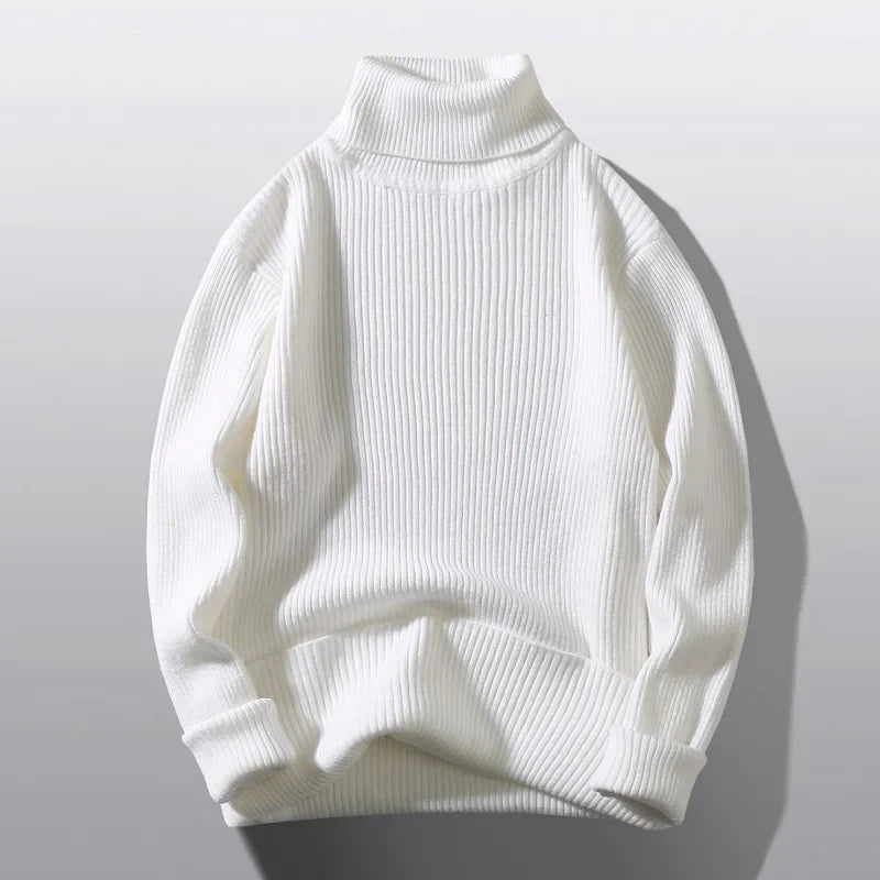 Krohn-e | Rippstrick-rollkragen Weich und Warm Perfekt für Lagenlook