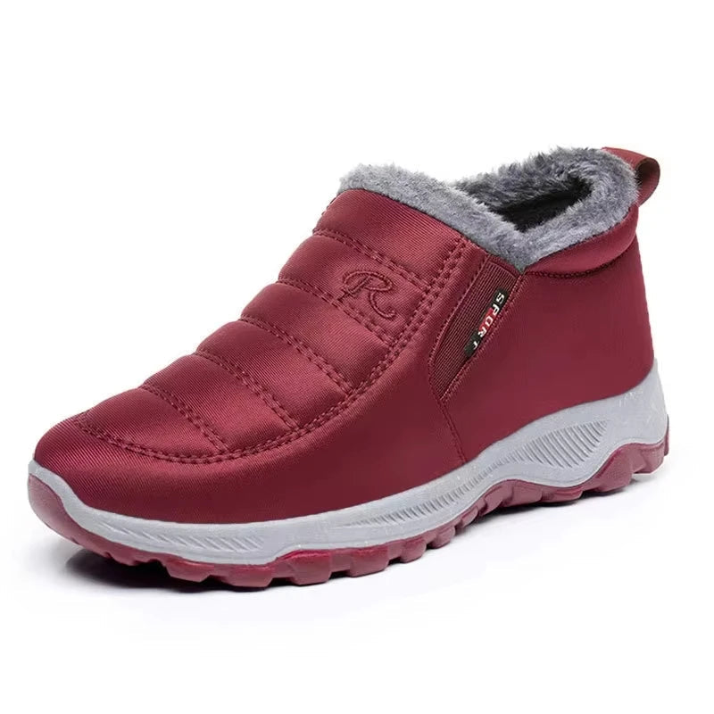 Krohn-e | Winterstiefel – Gequiltet Wasserdicht Slip-On – Kunstpelz-Futter – Knöchelhöhe
