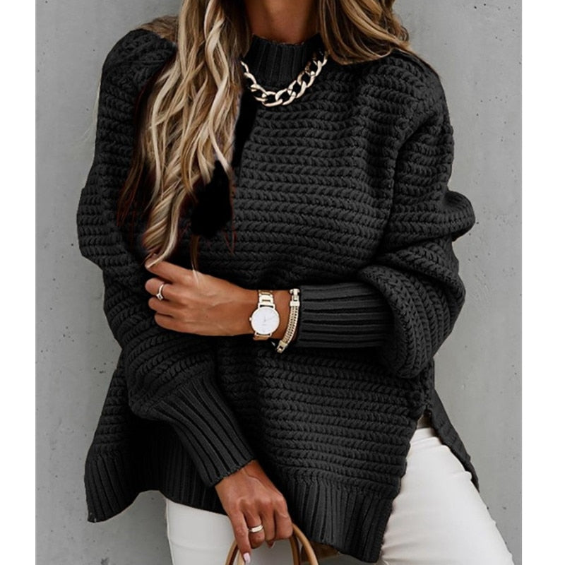 JASMINA:  Trendiger Strickpullover
