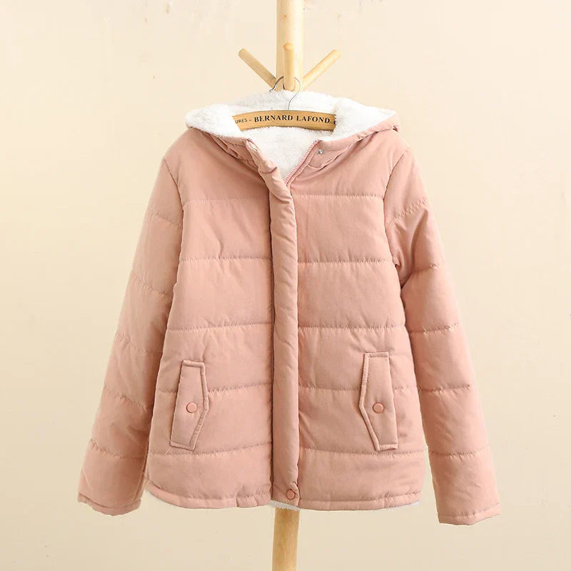 Krohn-e | Winter Kapuzen Fleece-Gefütterte Jacke
