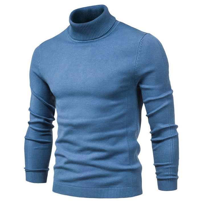 Krohn-e | Rollkragenpullover Wollmischung Stilvoll, Bequem