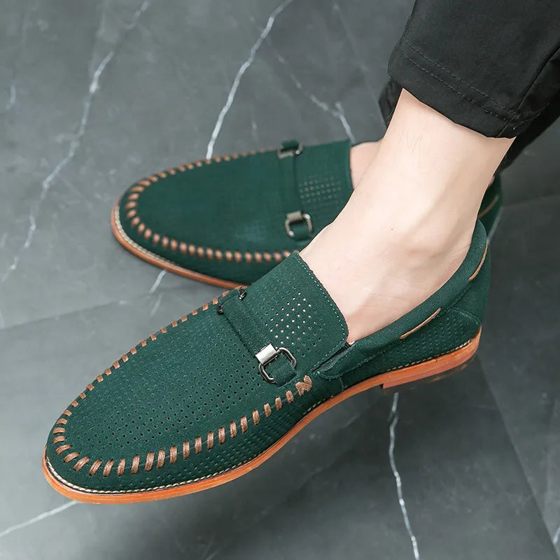 Suede Loafers, Handmade in Urban Style