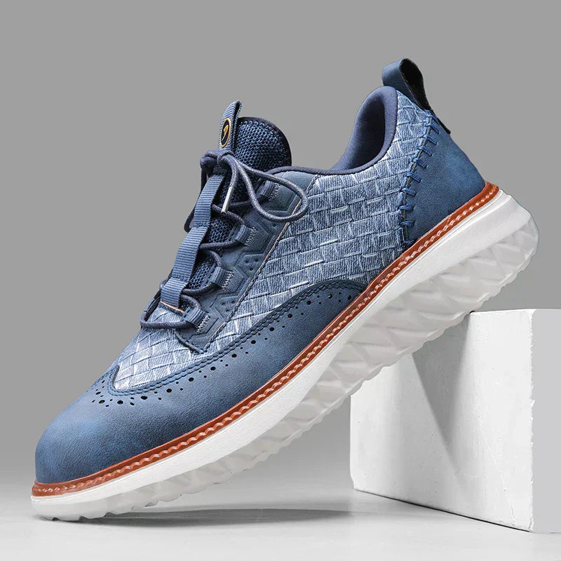 KROHN-E Damen Sneakers Gepolsterte Sohle Weiß Vielseitig