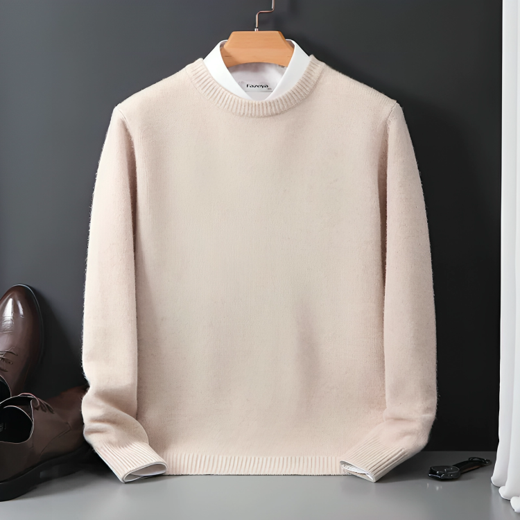 Krohn-e | Strickpullover Wollmischung Klassisch, Warm