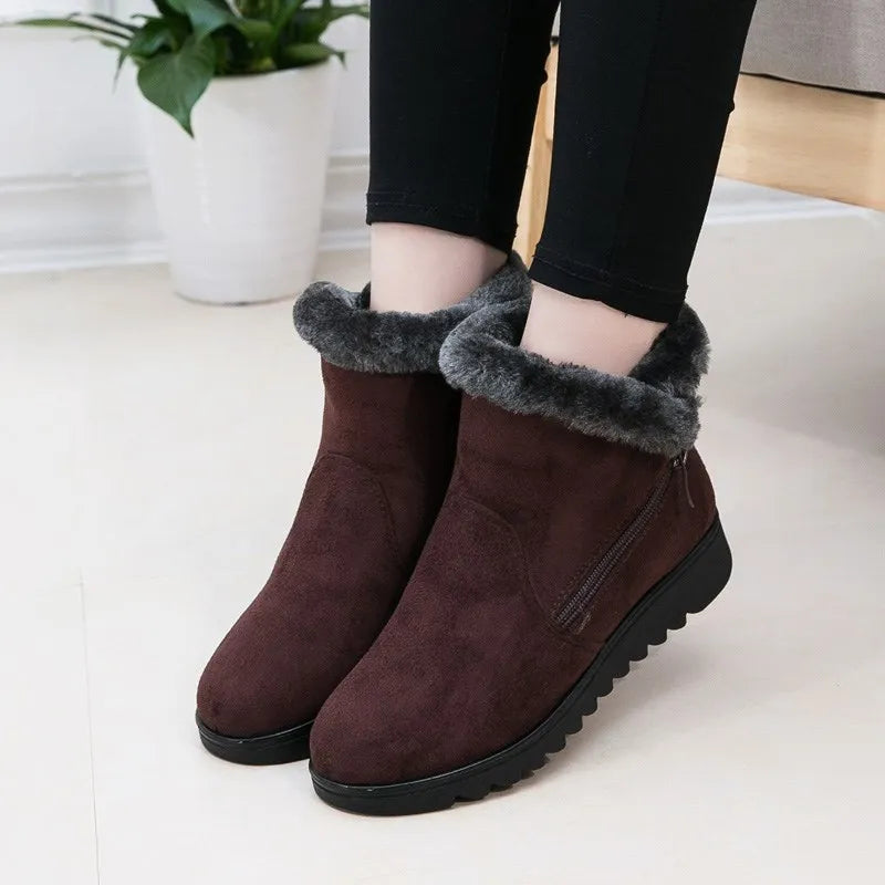 Krohn-e | Winter Plush Reißverschluss Rutschfeste Stiefel