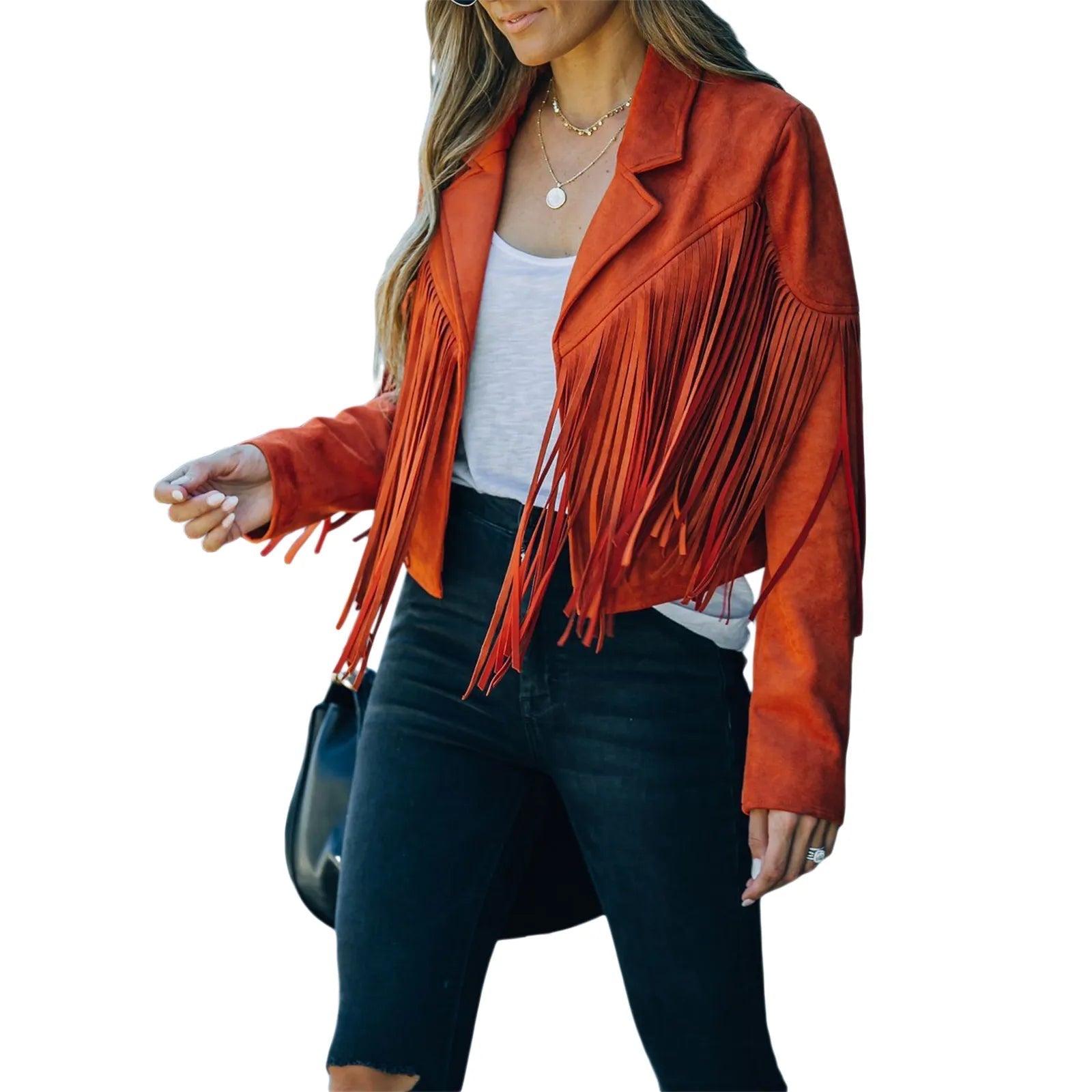 Krohn-e | Damen Wildleder-Motorradjacke