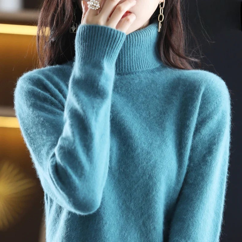 Edler Kaschmir-Rollkragenpullover: Eleganz und Tragekomfort