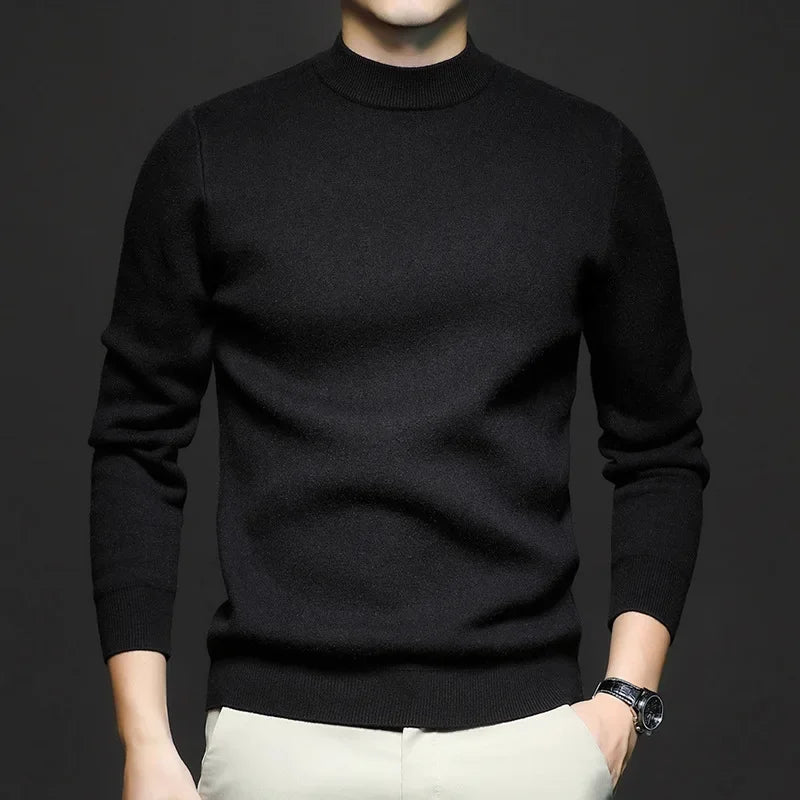Krohn-e | Klassischer Strickpullover Rundhals Zeitloses und Elegantes Aussehen