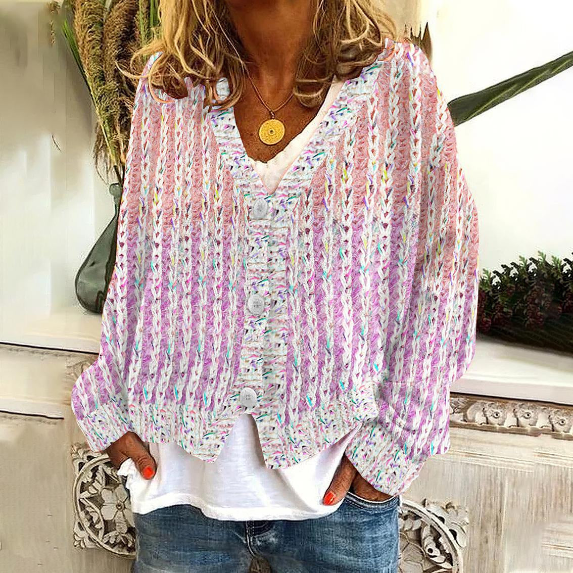 Jenelyn: Elegante und luxuriöse Strickjacke