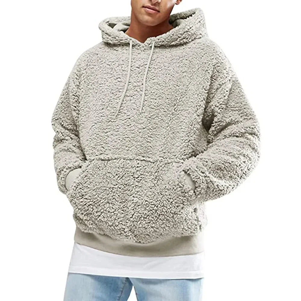 Krohn-e | Hoodie mit Weichem Sherpa-textur Polyester-fleece Komfortabel und Trendy