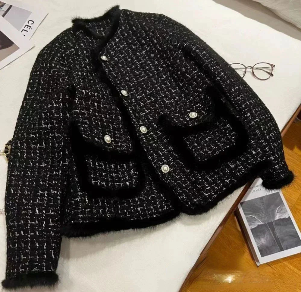 Krohn-e | Eleganter Wintermantel mit Gürtel