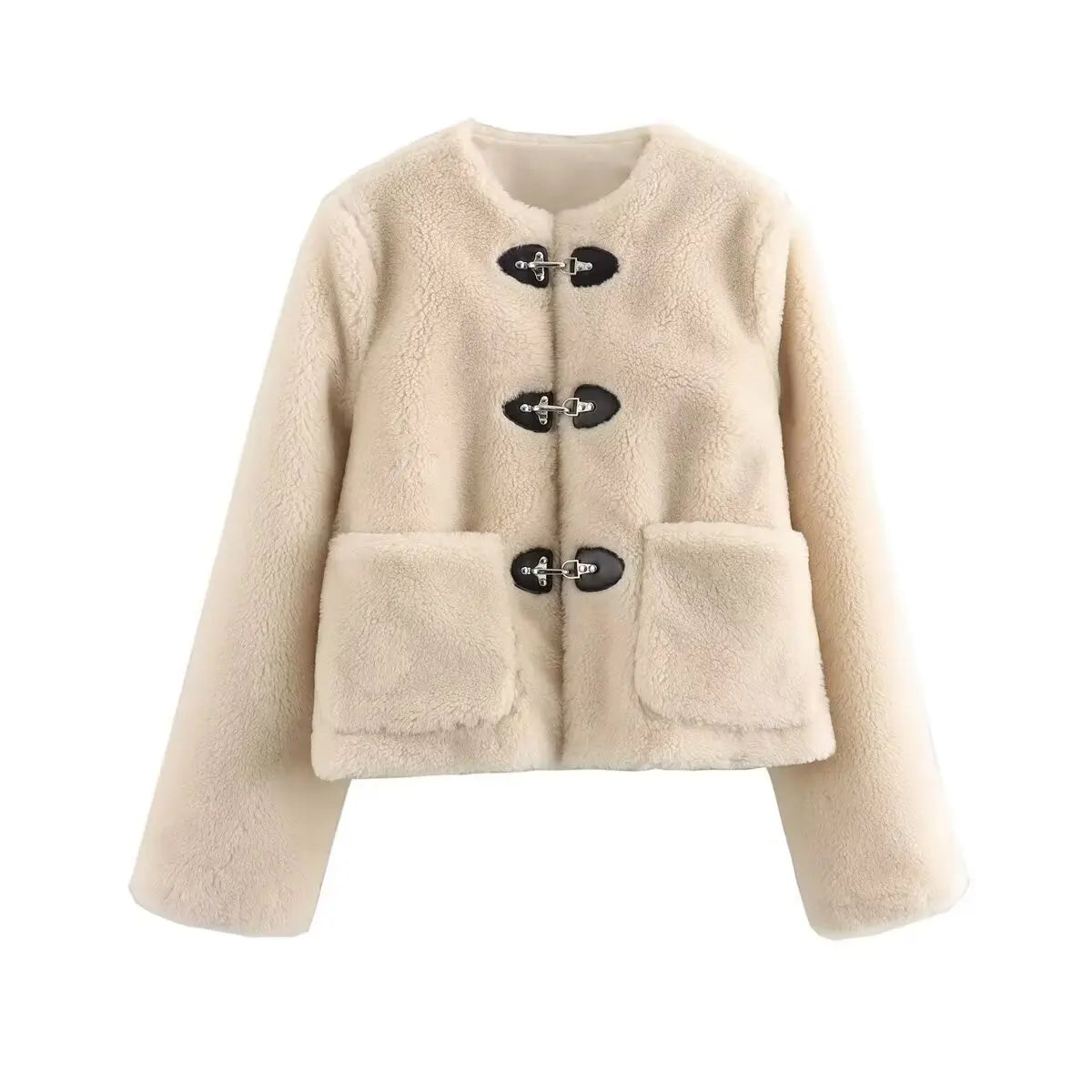 Krohn-e | Frühling-Fleecejacke mit O-Kragen