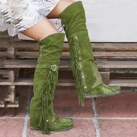 Krohn-e | Damenstiefel kniehoch