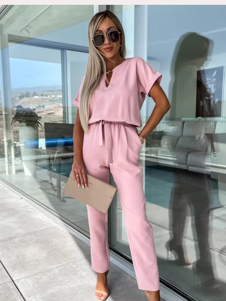 Elegant, weitbeiniger Damen-Jumpsuit