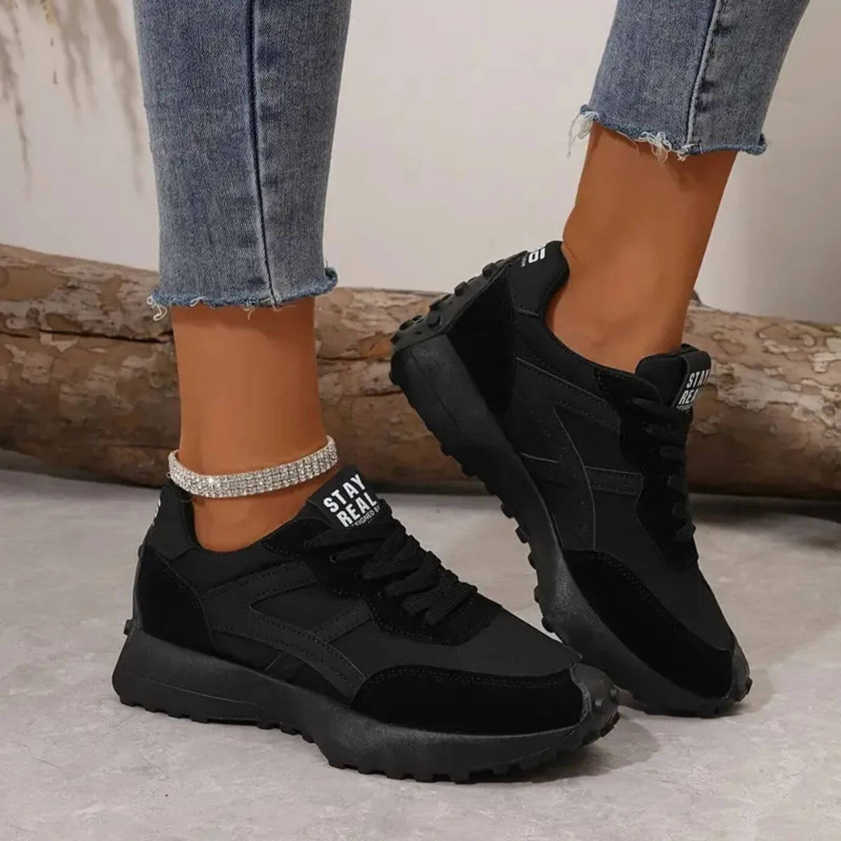 KROHN-E Damen Sneaker Rutschfest Leicht Atmungsaktiv