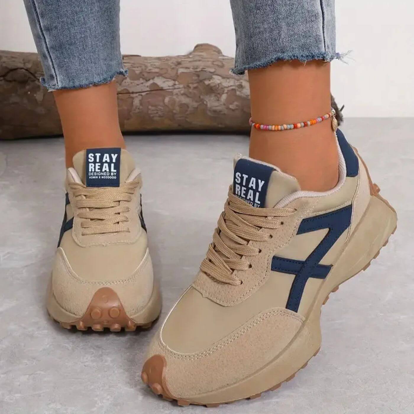 KROHN-E Damen Sneaker Rutschfest Atmungsaktiv Leicht
