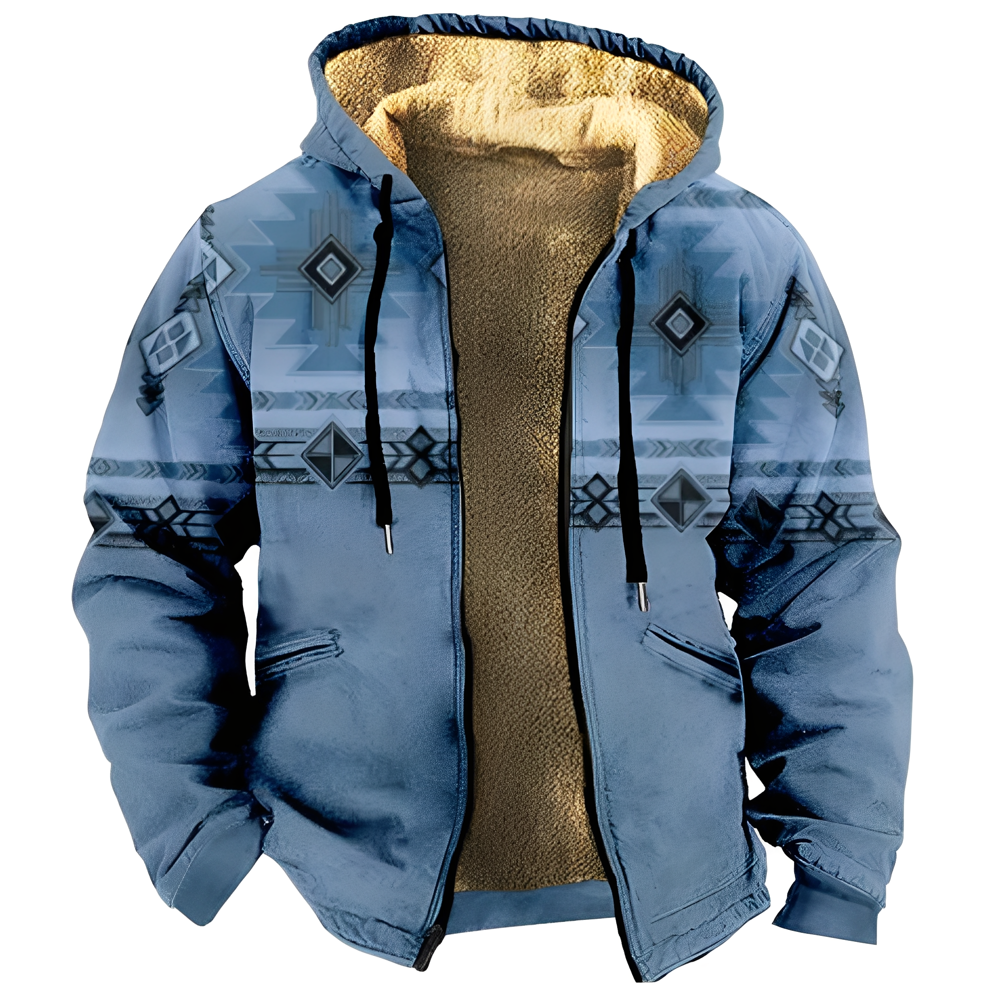 Krohn-e | Kapuzenjacke im Tribal-Stil für Herren
