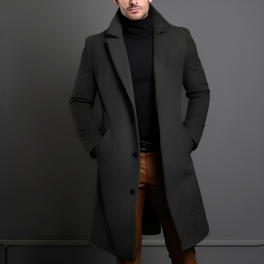 Krohn-e | Schick, Mittellanger Wollmantel für Herren