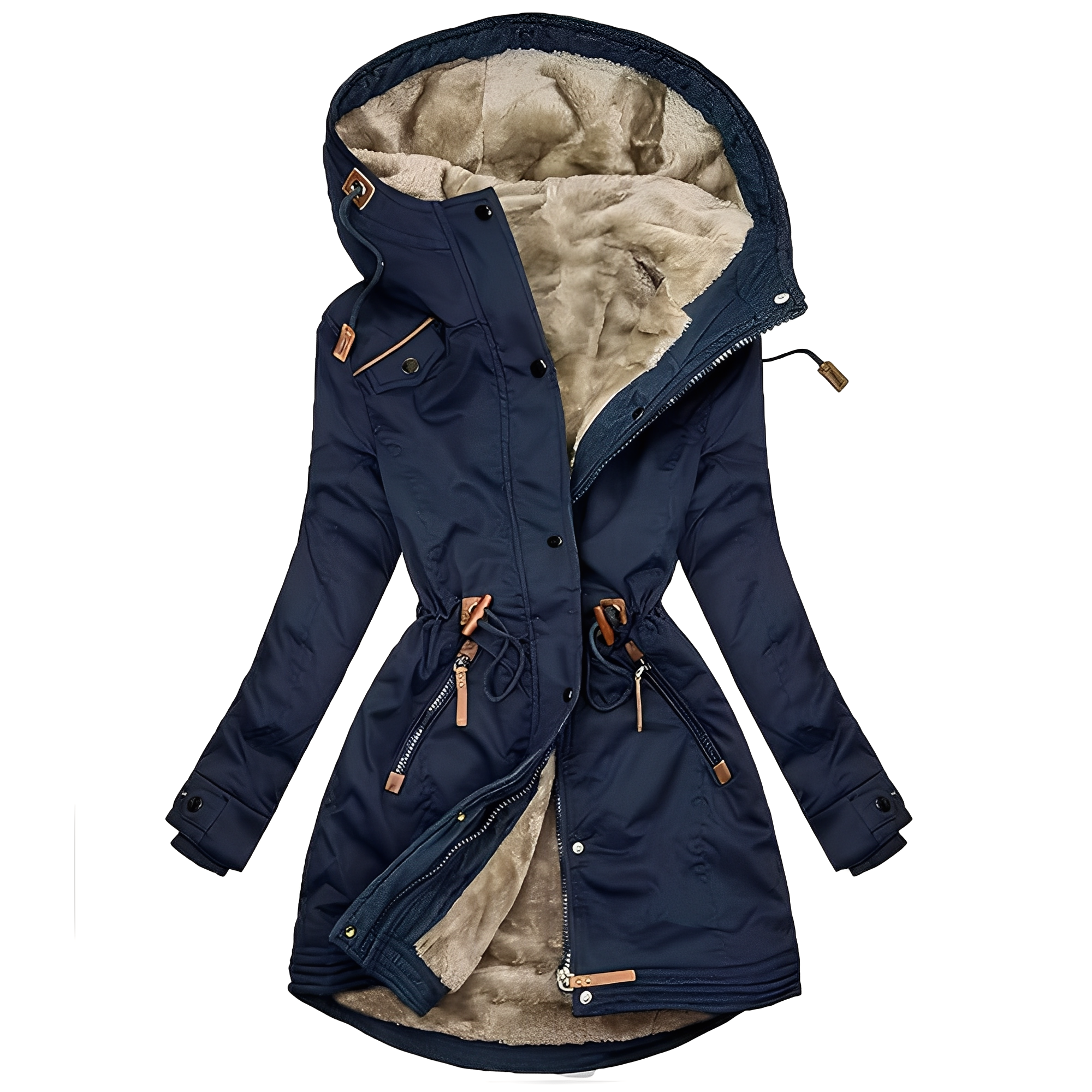 Krohn-e | Stilvolle, Wetterfeste Parka Jacke für Frauen