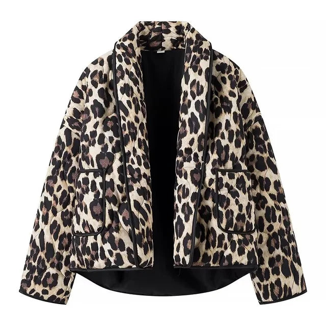 Krohn-e | Blazer mit Leopardenmuster