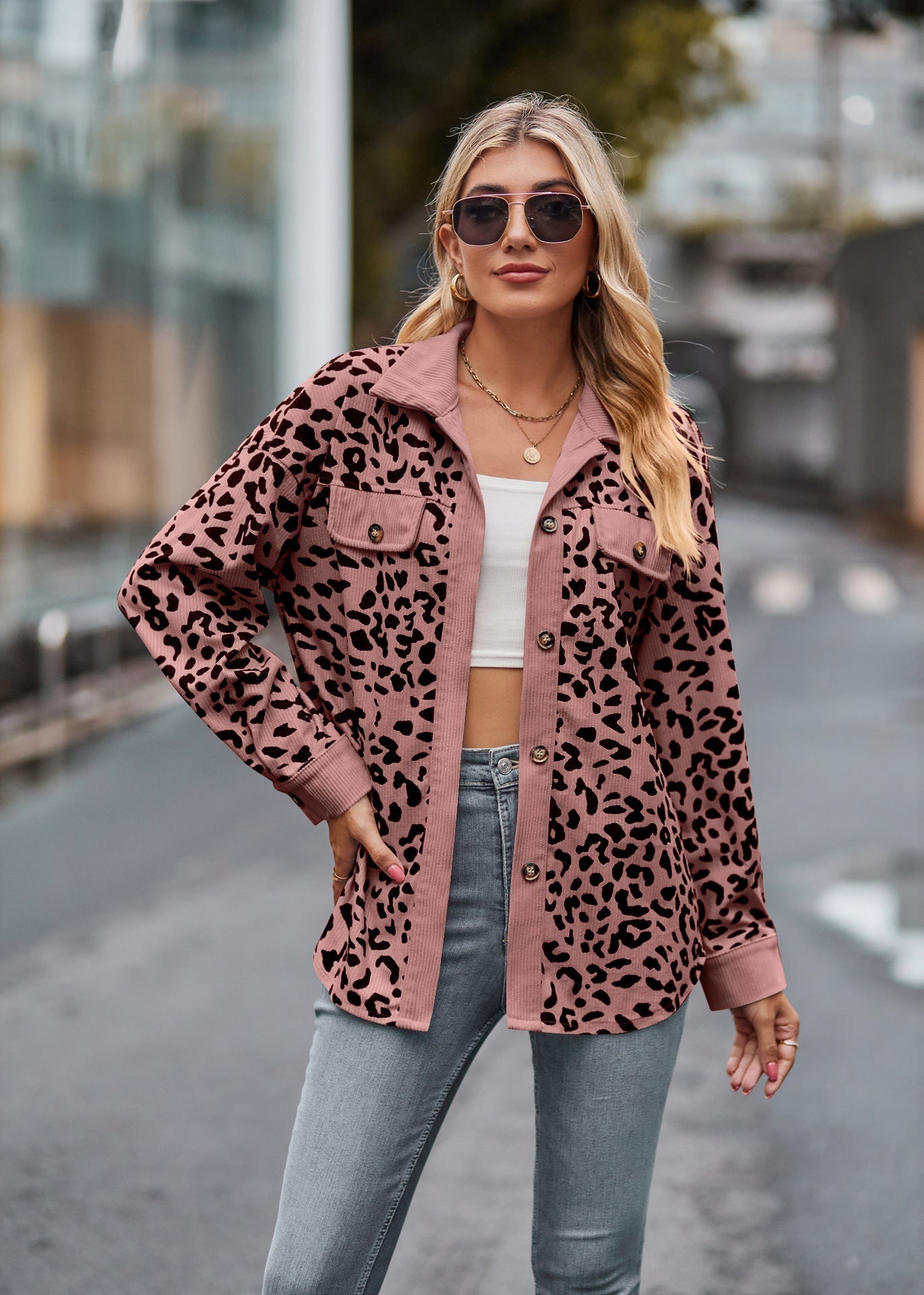 Peyton: Modische bedruckte Jacke
