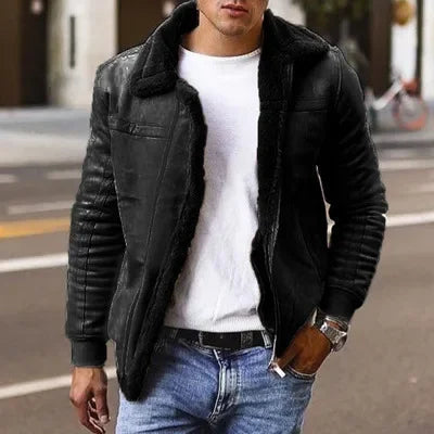 Krohn-e | Stilet Pelzfutterjacke Polyester Warm und Bequem