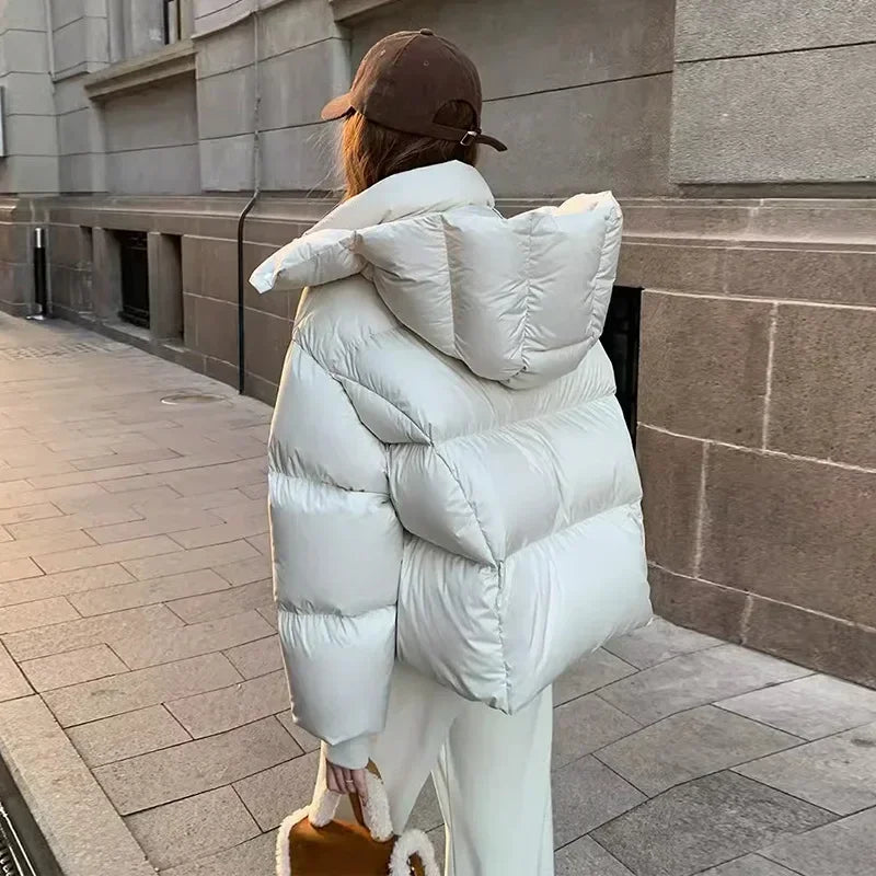 Krohn-e | Pufferjacke - Hoher Kragen - Oversized Fit - Gepolstert und Warm