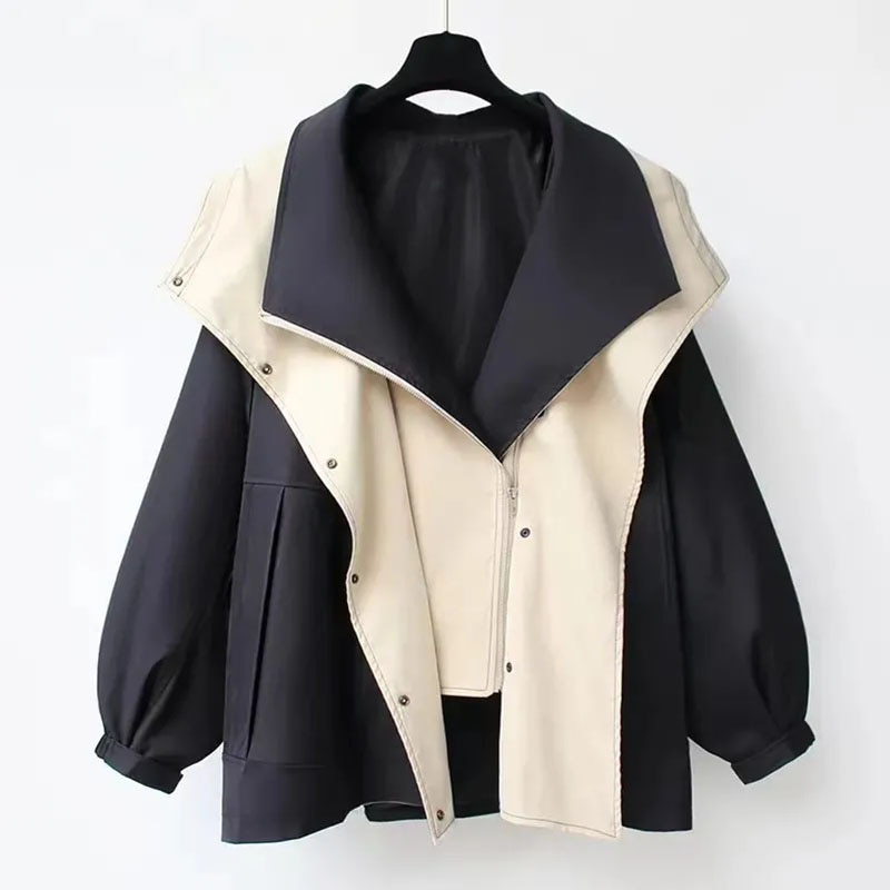 Krohn-e | Oversized Wasserdichte Regenjacke für Damen