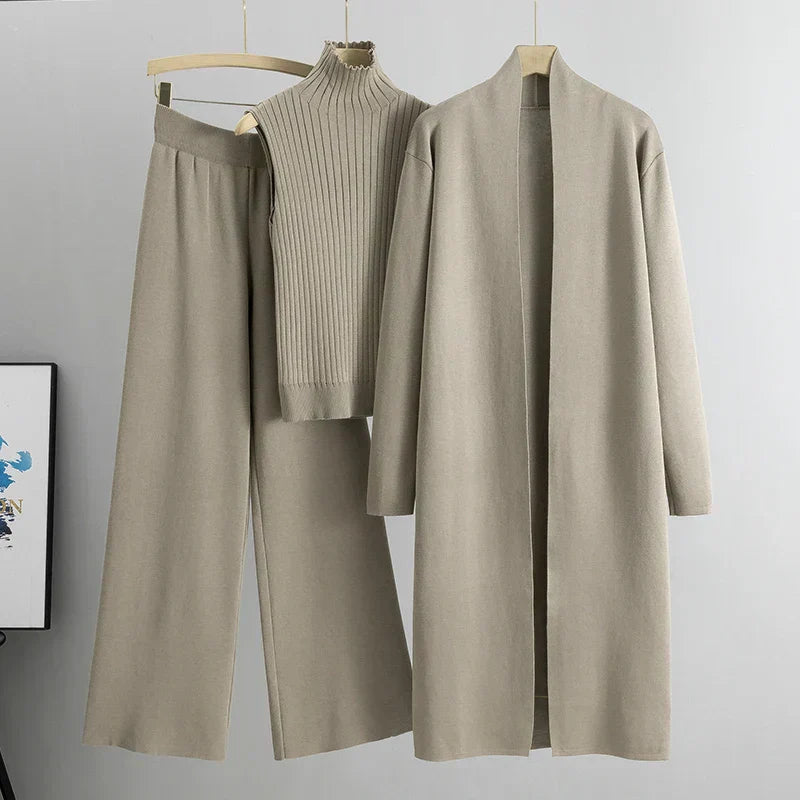 Krohn-e | delige gestrickte Set - stilvolle Damen Loungebekleidung