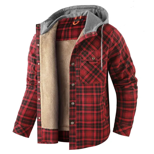 Krohn-e | Warm kariert Hemdjacke
