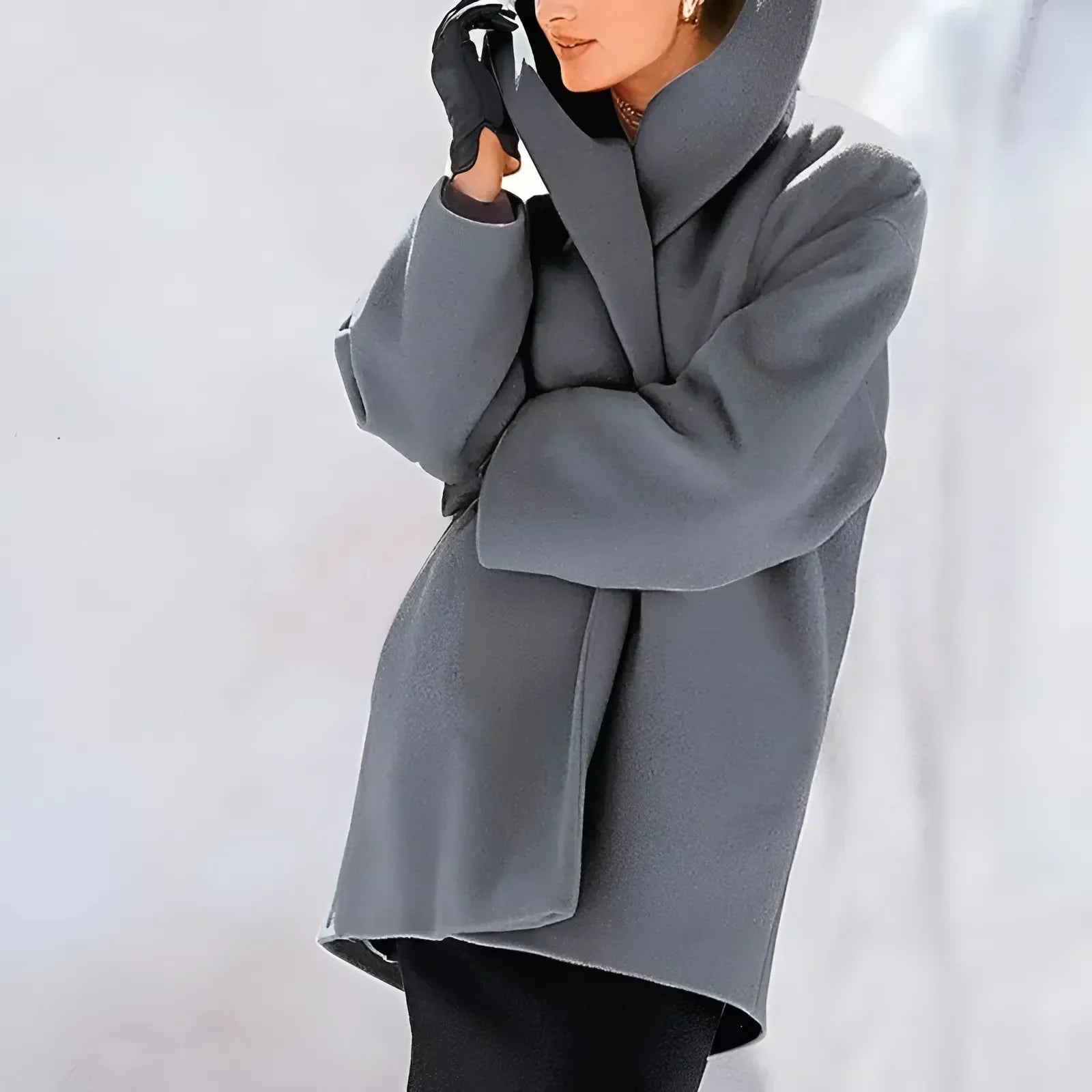Krohn-e | Klassischer Trenchcoat mit Gürtel für Frauen