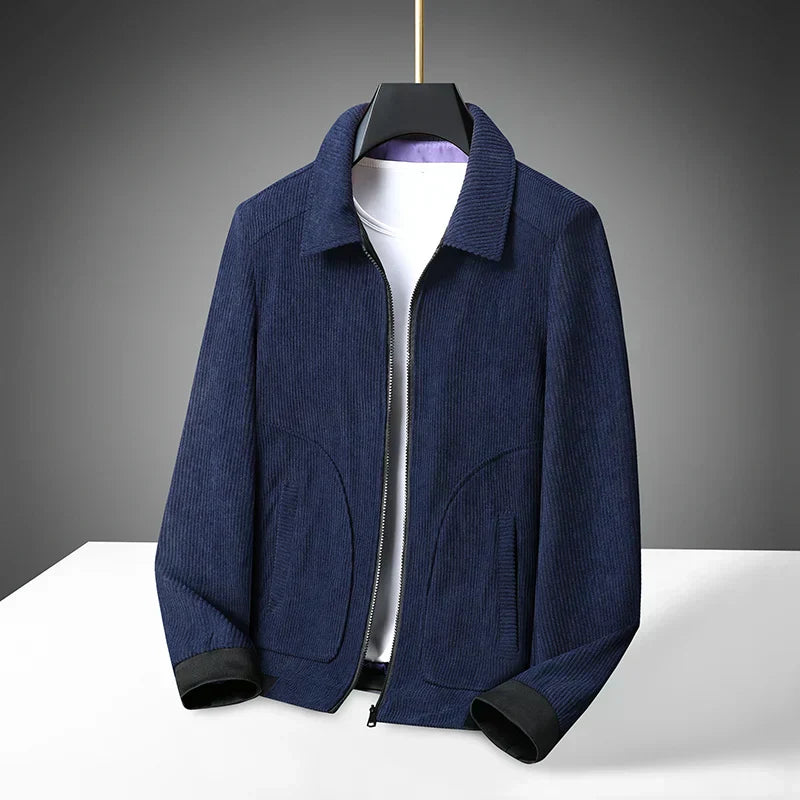 Krohn-e | Cordjacke für Herren mit Reißverschluss